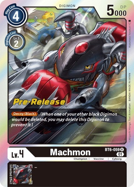 Image for Machmon (BT06_PR) (BT6-059 R) - Digimon Card Game