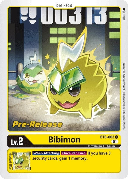 Image for Bibimon (BT06_PR) (BT6-003 U) - Digimon Card Game