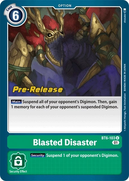 Image for Blasted Disaster (BT06_PR) (BT6-103 U) - Digimon Card Game