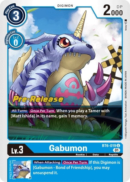 Image for Gabumon (BT06_PR) (BT6-019 U) - Digimon Card Game