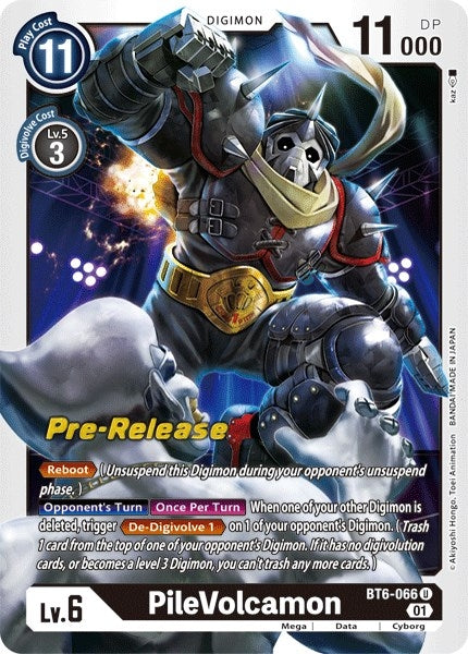 Image for PileVolcamon (BT06_PR) (BT6-066 U) - Digimon Card Game