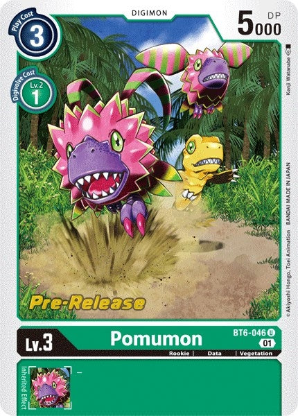 Image for Pomumon (BT06_PR) (BT6-046 U) - Digimon Card Game