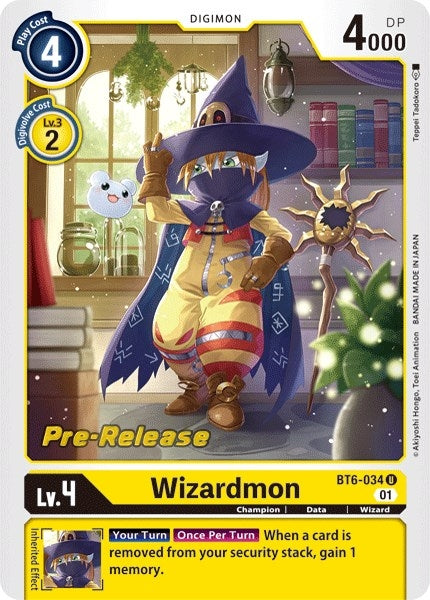 Image for Wizardmon (BT06_PR) (BT6-034 U) - Digimon Card Game