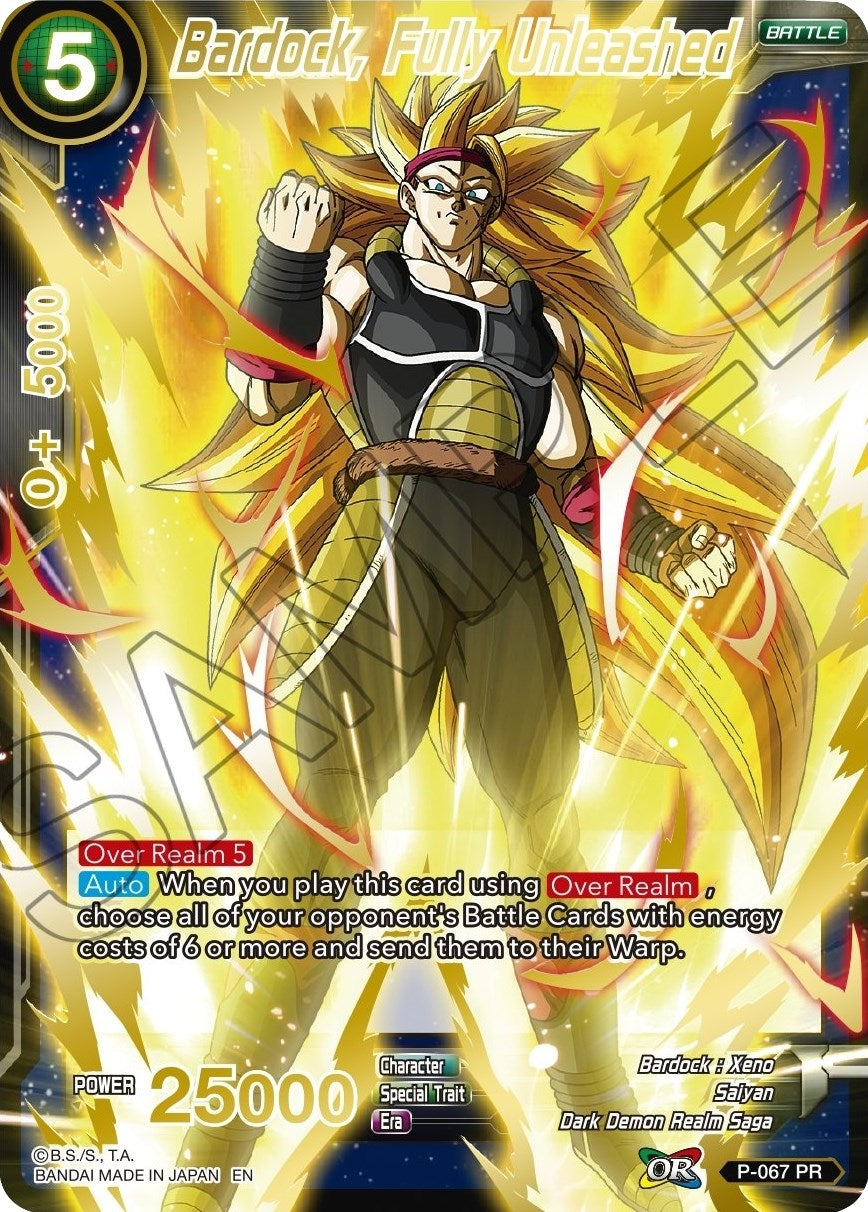 Image for Bardock, Fully Unleashed (Gold Stamped) (Mythic Booster) (P-067) - Dragon Ball Super: Masters