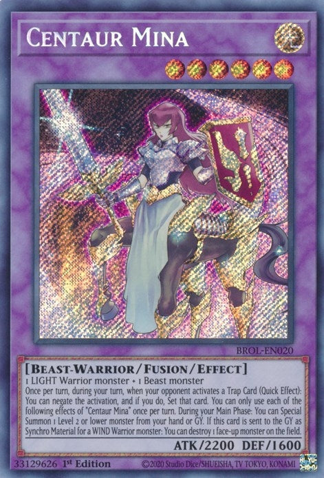 Image for Centaur Mina (Brothers of Legend) (BROL-EN020) - YuGiOh
