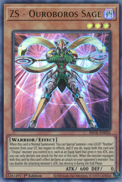 Image for ZS - Ouroboros Sage (Brothers of Legend) (BROL-EN026) - YuGiOh