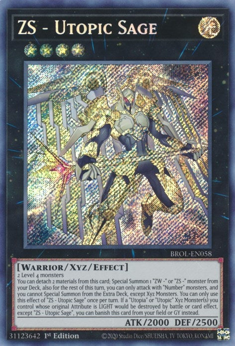 Image for ZS - Utopic Sage (Brothers of Legend) (BROL-EN058) - YuGiOh