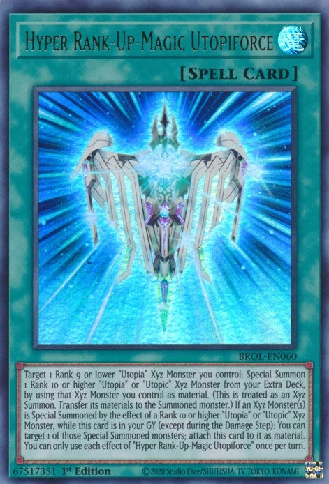 Image for Hyper Rank-Up-Magic Utopiforce (Brothers of Legend) (BROL-EN060) - YuGiOh