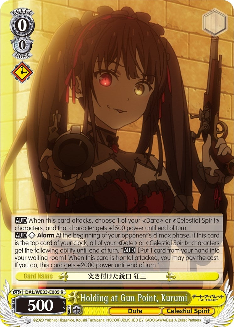 Image for Holding at Gun Point, Kurumi (Date A Bullet) (DAL/WE33-E005 R) - Weiss Schwarz