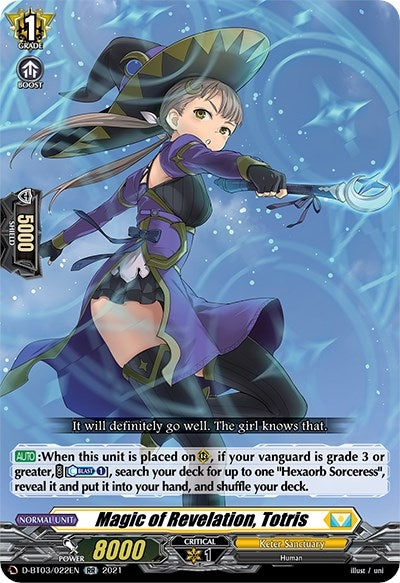 Image for Magic of Revelation, Totris (D-BT03: Advance of Intertwined Stars) (D-BT03/022EN) - Cardfight Vanguard