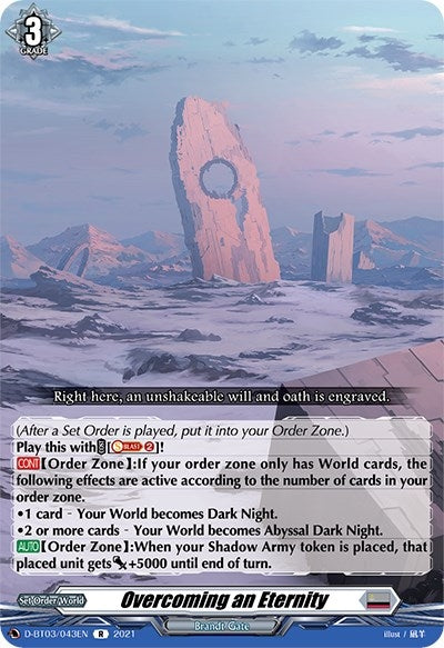 Image for Overcoming an Eternity (D-BT03: Advance of Intertwined Stars) (D-BT03/043EN) - Cardfight Vanguard