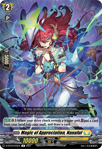 Image for Magic of Appreciation, Nanaful (D-BT03: Advance of Intertwined Stars) (D-BT03/045EN) - Cardfight Vanguard