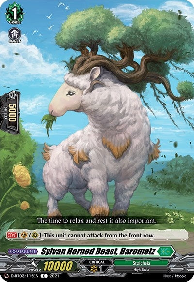Image for Sylvan Horned Beast, Barometz (D-BT03: Advance of Intertwined Stars) (D-BT03/112EN) - Cardfight Vanguard