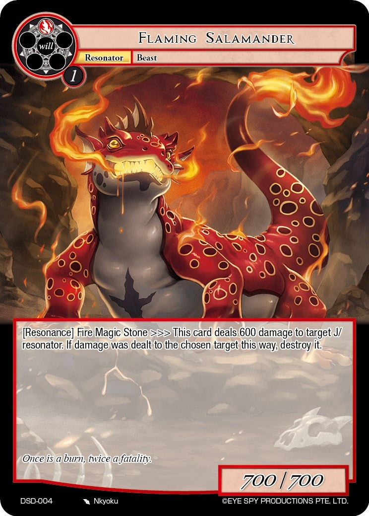 Image for Flaming Salamander (Starter Deck: Tales) (DSD-004) - Force of Will