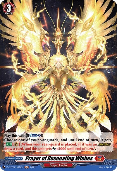 Image for Prayer of Resonating Wishes (Holo) (D-BT03: Advance of Intertwined Stars) (D-BT03/H09EN) - Cardfight Vanguard