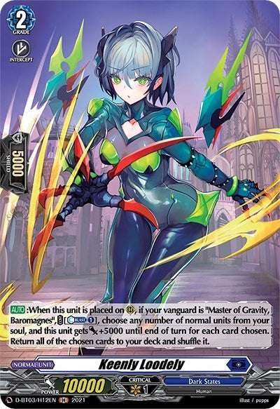 Image for Keenly Loodely (Holo) (D-BT03: Advance of Intertwined Stars) (D-BT03/H12EN) - Cardfight Vanguard