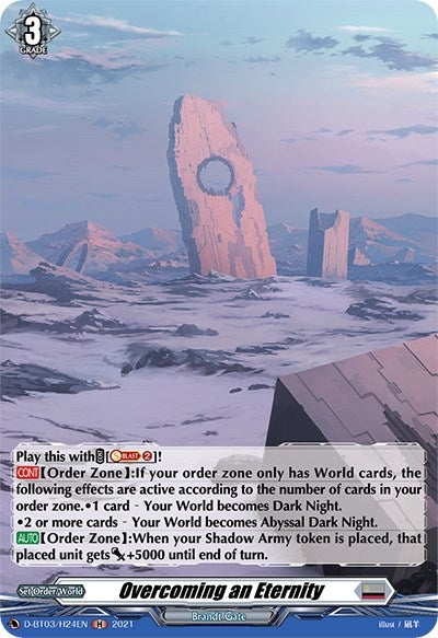 Image for Overcoming an Eternity (Holo) (D-BT03: Advance of Intertwined Stars) (D-BT03/H24EN) - Cardfight Vanguard