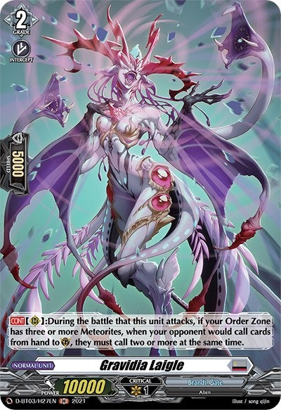 Image for Gravidia Laigle (Holo) (D-BT03: Advance of Intertwined Stars) (D-BT03/H27EN) - Cardfight Vanguard