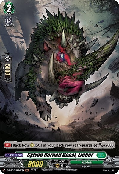 Image for Sylvan Horned Beast, Linbur (Holo) (D-BT03: Advance of Intertwined Stars) (D-BT03/H46EN) - Cardfight Vanguard