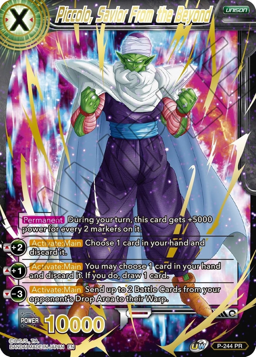 Image for Piccolo, Savior from Beyond (Gold Stamped) (Mythic Booster) (P-244) - Dragon Ball Super: Masters