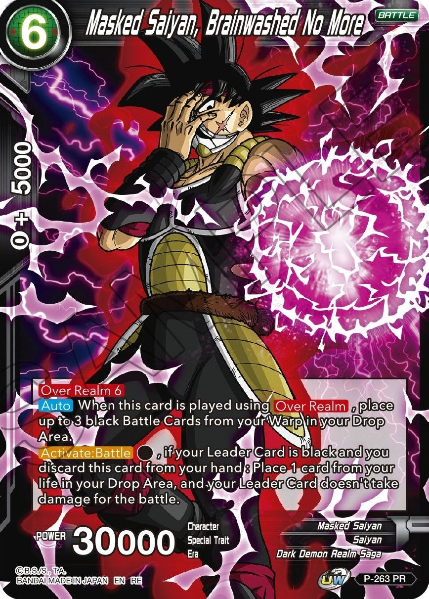 Image for Masked Saiyan, Brainwashed No More (Mythic Booster) (P-263) - Dragon Ball Super: Masters