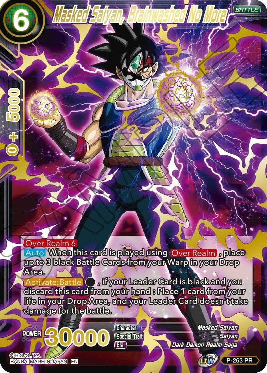 Image for Masked Saiyan, Brainwashed No More (Gold Stamped) (Mythic Booster) (P-263) - Dragon Ball Super: Masters
