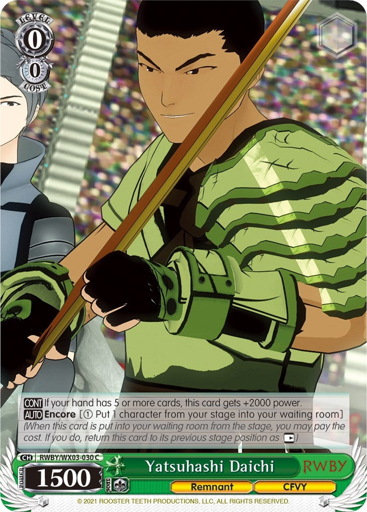 Image for Yatsuhashi Daichi (RWBY) (RWBY/WX03-030 C) - Weiss Schwarz