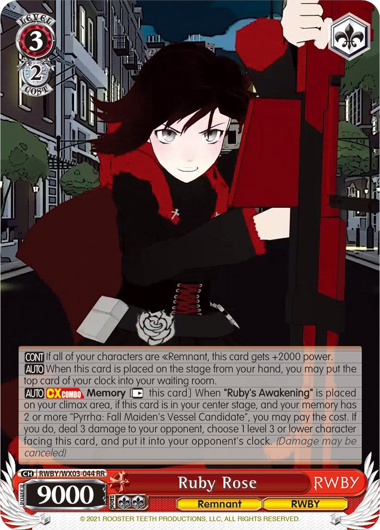 Image for Ruby Rose (RWBY) (RWBY/WX03-044 RR) - Weiss Schwarz