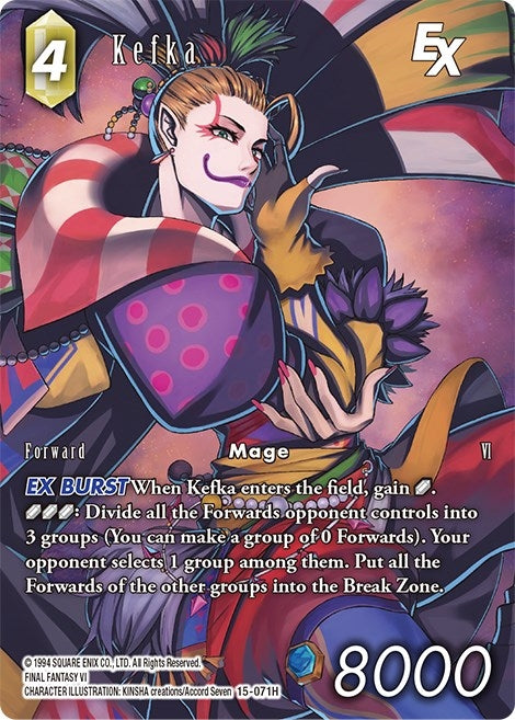 Image for Kefka EX (Full Art) (Crystal Dominion) (15-071H) - Final Fantasy TCG
