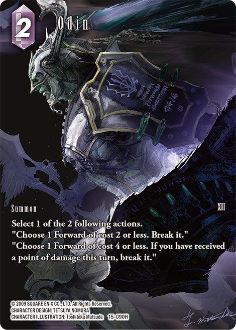 Image for Odin (Full Art) (Crystal Dominion) (15-090H) - Final Fantasy TCG