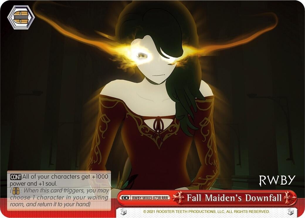 Image for Fall Maiden's Downfall (RRR) (RWBY) (RWBY/WX03-073R RRR) - Weiss Schwarz