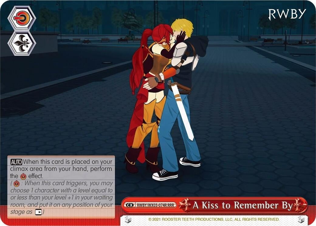 Image for A Kiss to Remember By (RRR) (RWBY) (RWBY/WX03-074R RRR) - Weiss Schwarz