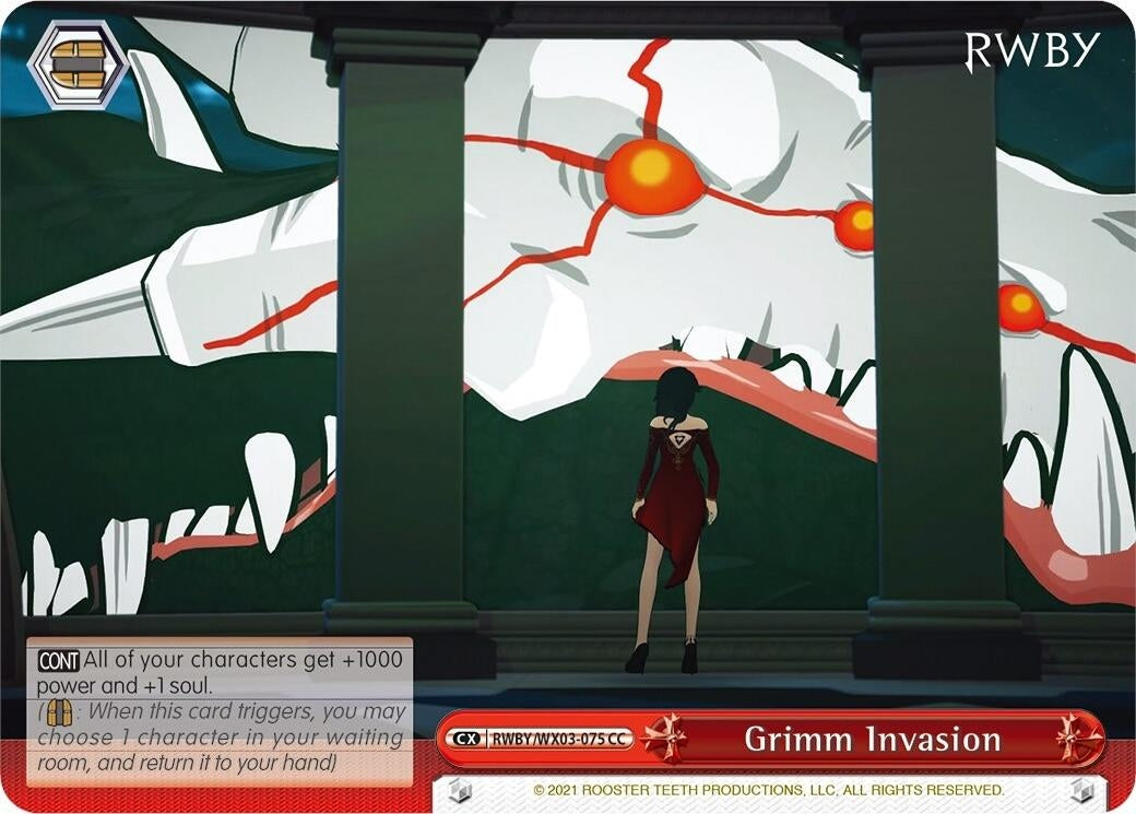 Image for Grimm Invasion (RWBY) (RWBY/WX03-075 CC) - Weiss Schwarz