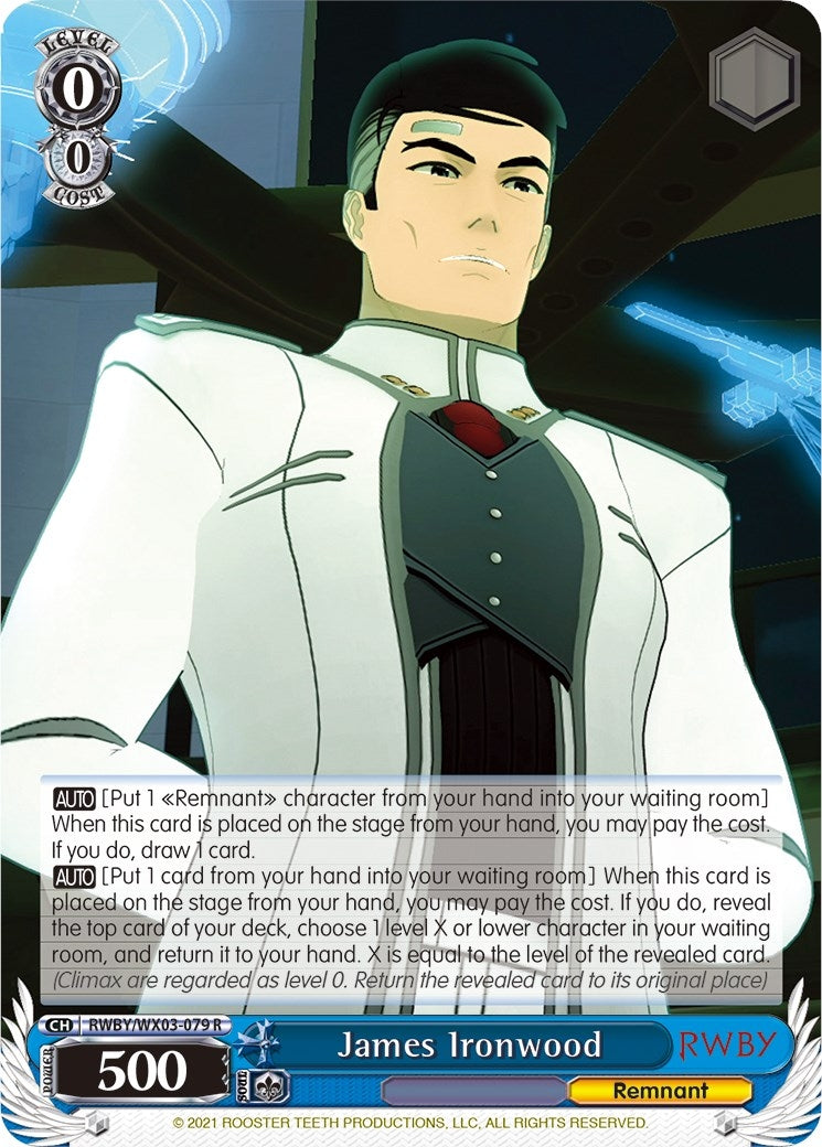 Image for James Ironwood (RWBY) (RWBY/WX03-079 R) - Weiss Schwarz