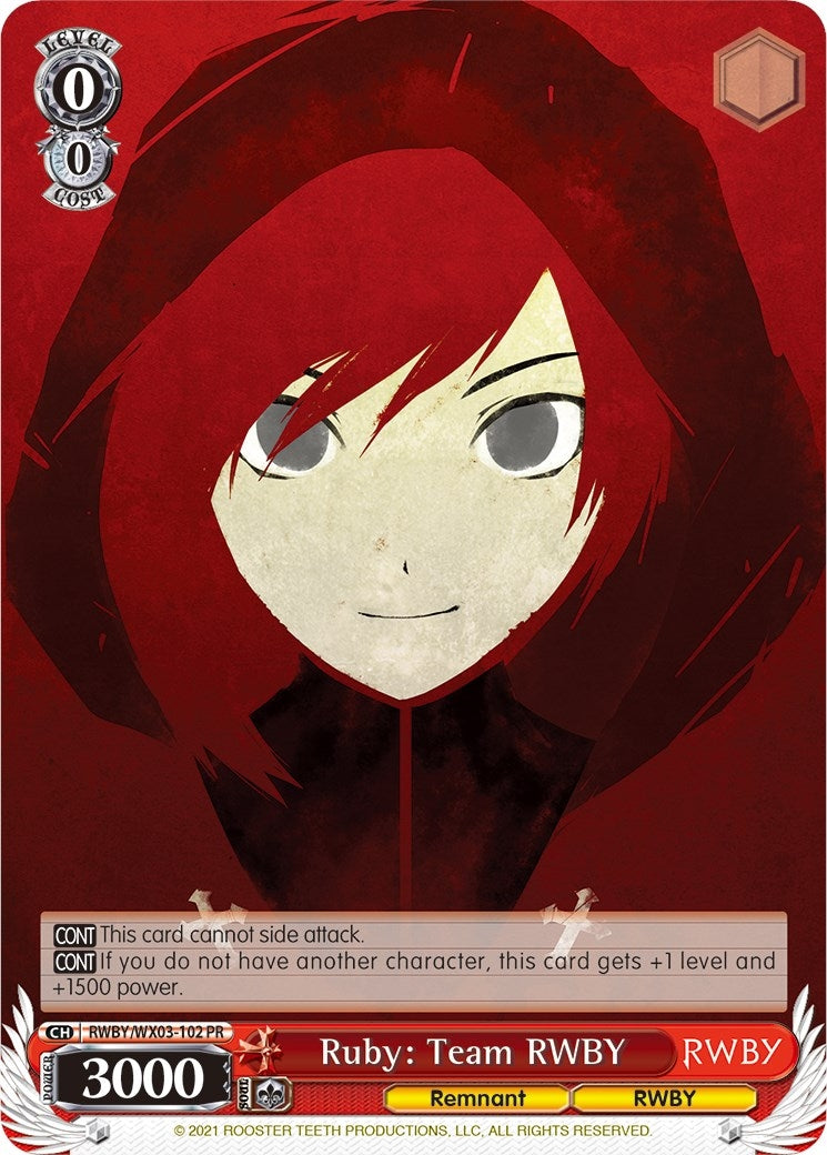 Image for Ruby: Team RWBY (RWBY) (RWBY/WX03-102 PR) - Weiss Schwarz