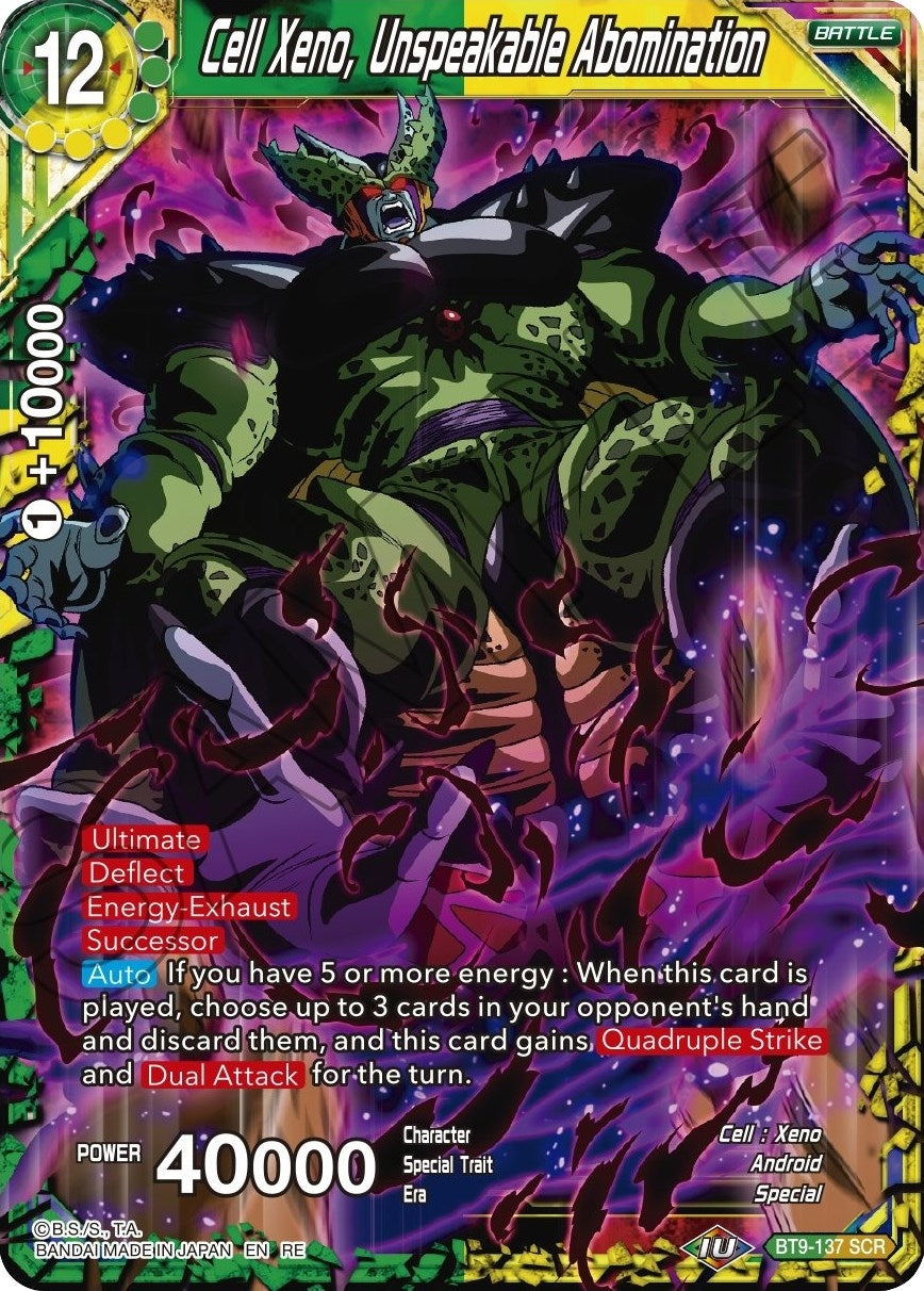 Image for Cell Xeno, Unspeakable Abomination (Mythic Booster) (BT9-137) - Dragon Ball Super: Masters