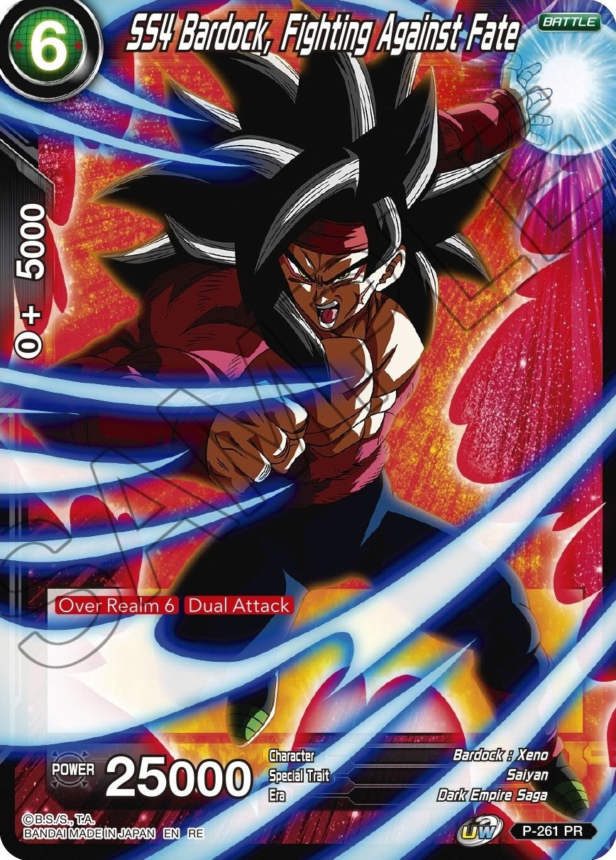 Image for SS4 Bardock, Fighting Against Fate (Mythic Booster) (P-261) - Dragon Ball Super: Masters