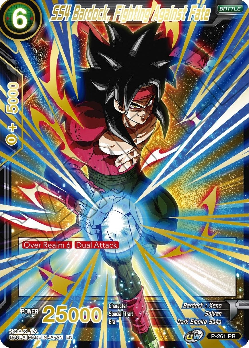 Image for SS4 Bardock, Fighting Against Fate (Gold Stamped) (Mythic Booster) (P-261) - Dragon Ball Super: Masters