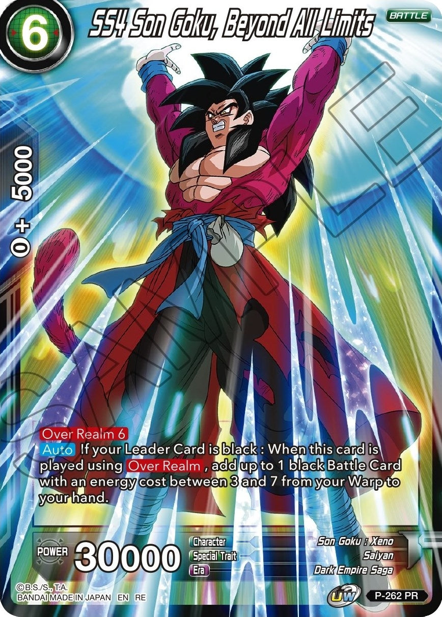 Image for SS4 Son Goku, Beyond All Limits (Mythic Booster) (P-262) - Dragon Ball Super: Masters