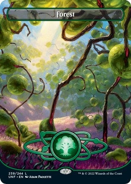 Image for Forest (239) (Borderless) (Unfinity) (239) - Magic: The Gathering