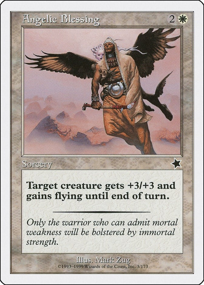 Image for Angelic Blessing (Starter 1999) (3) - Magic: The Gathering