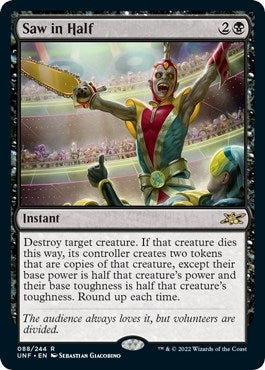 Image for Saw in Half (Unfinity) (88) - Magic: The Gathering