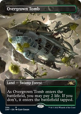 Image for Overgrown Tomb (Borderless) (Unfinity) (284) - Magic: The Gathering
