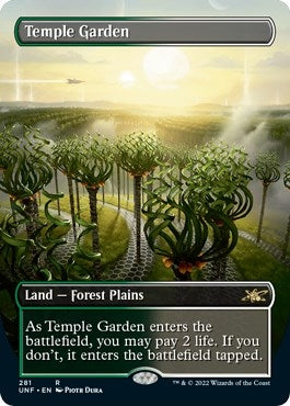 Image for Temple Garden (Borderless) (Unfinity) (281) - Magic: The Gathering