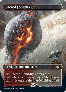 Image for Sacred Foundry (Borderless) (Unfinity) (285) - Magic: The Gathering