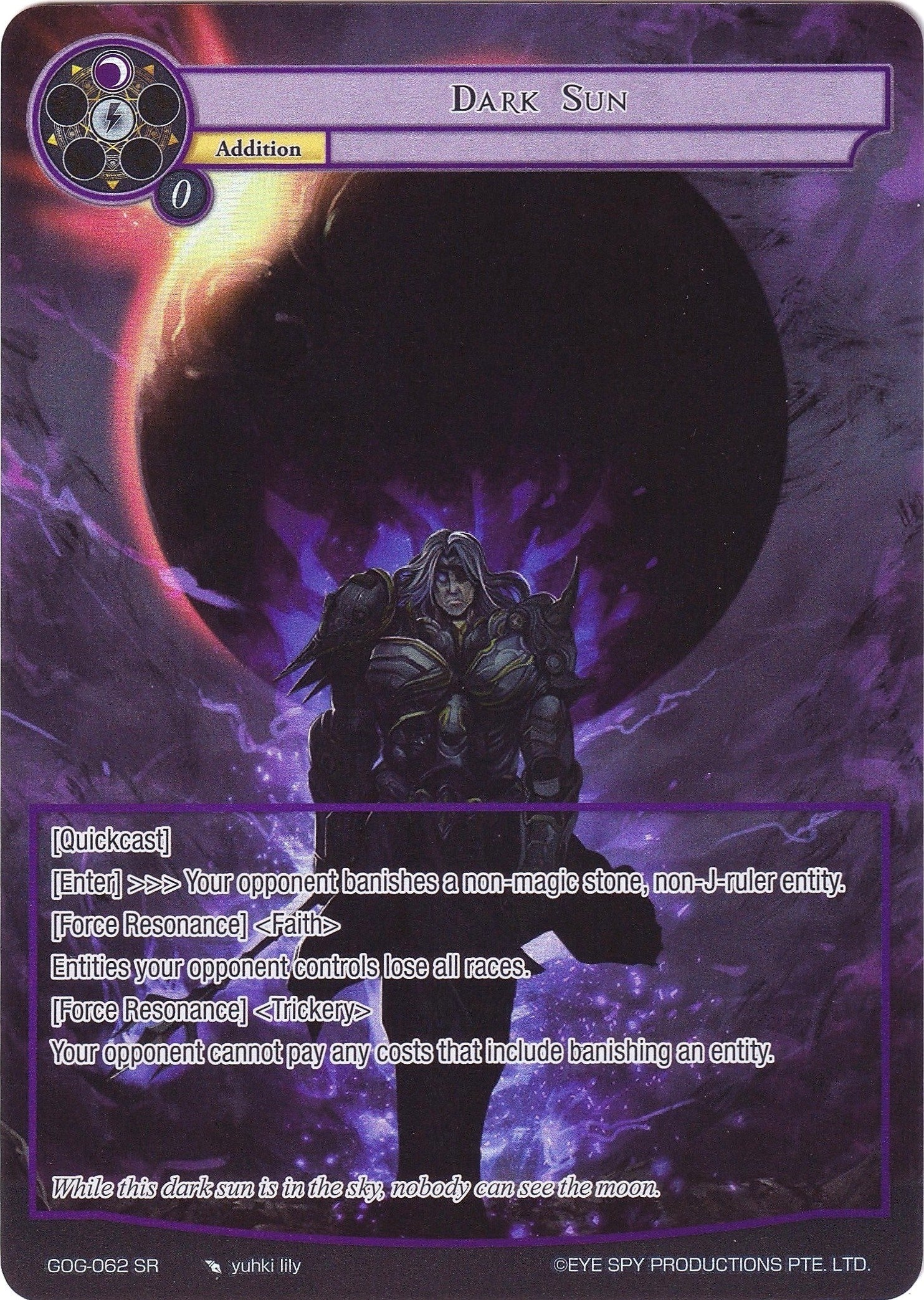 Image for Dark Sun (Full Art) (Game of Gods) (GOG-062) - Force of Will
