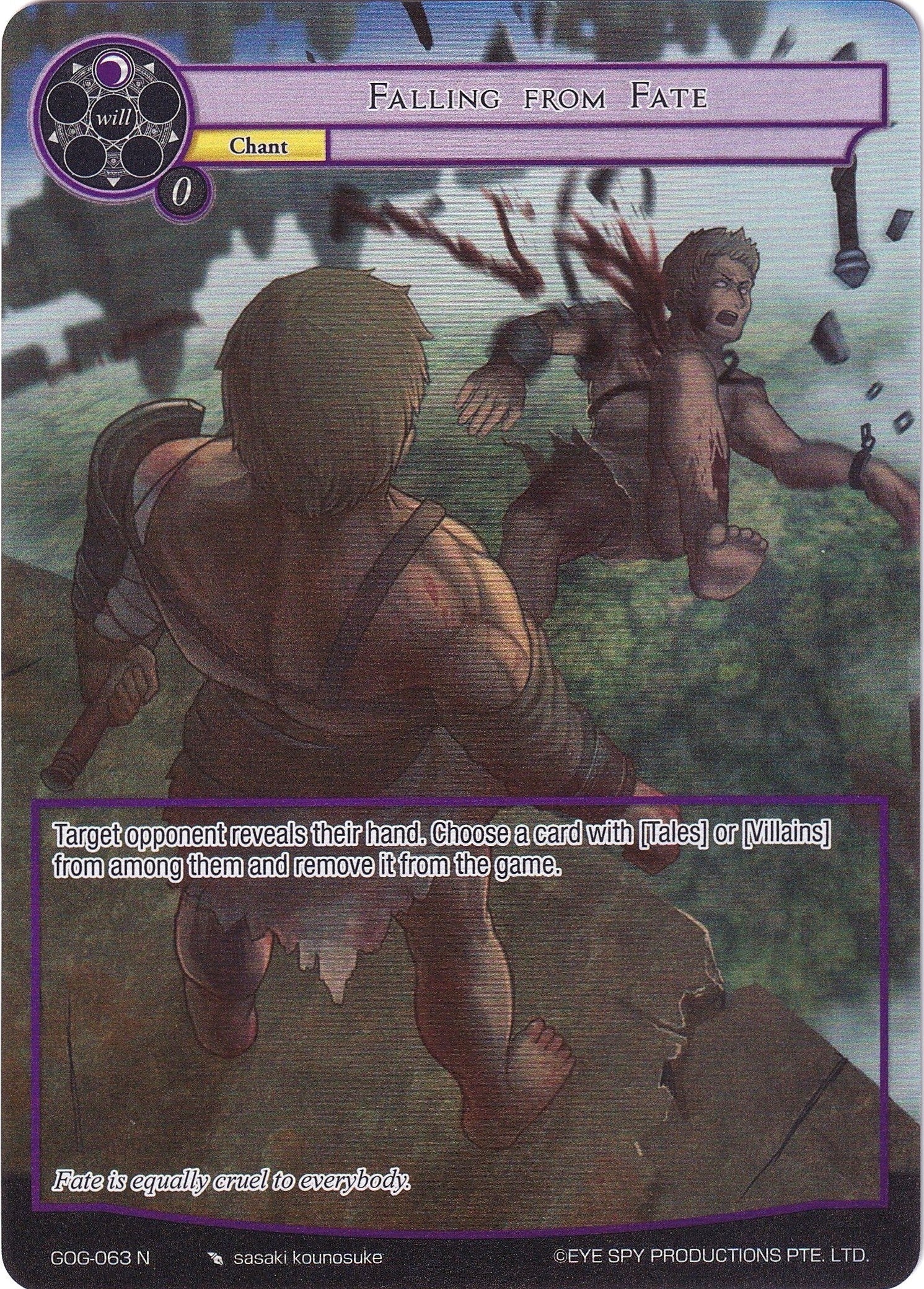 Image for Falling from Fate (Full Art) (Game of Gods) (GOG-063) - Force of Will