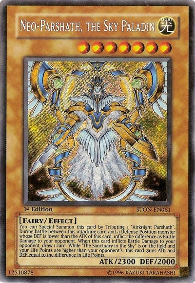 Image for Neo-Parshath, The Sky Paladin (Strike of Neos) (STON-EN061) - YuGiOh