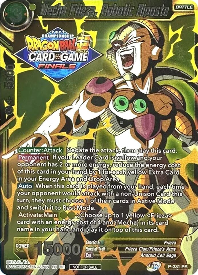 Image for Mecha Frieza, Robotic Riposte (Championship Pack 2021 Vault Set) (Promotion Cards) (P-331) - Dragon Ball Super: Masters