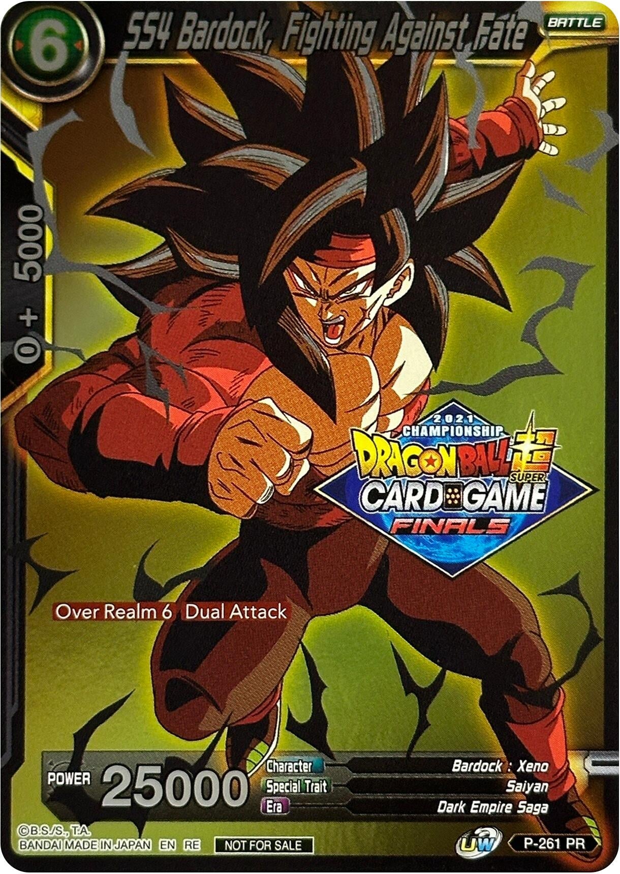 Image for SS4 Bardock, Fighting Against Fate (2021 Tournament Pack Vault Set) (Promotion Cards) (P-261) - Dragon Ball Super: Masters